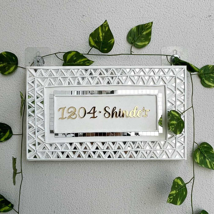 Alhambra Handcrafted Lippan Art Nameplate