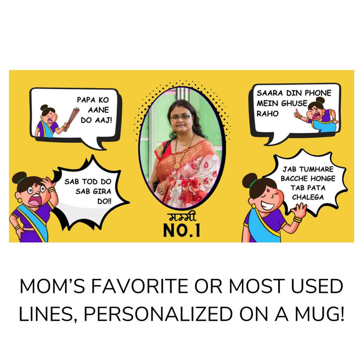 Photo Personalized Handmade Printed Mom'S Favourite Lines Ceramic Mug