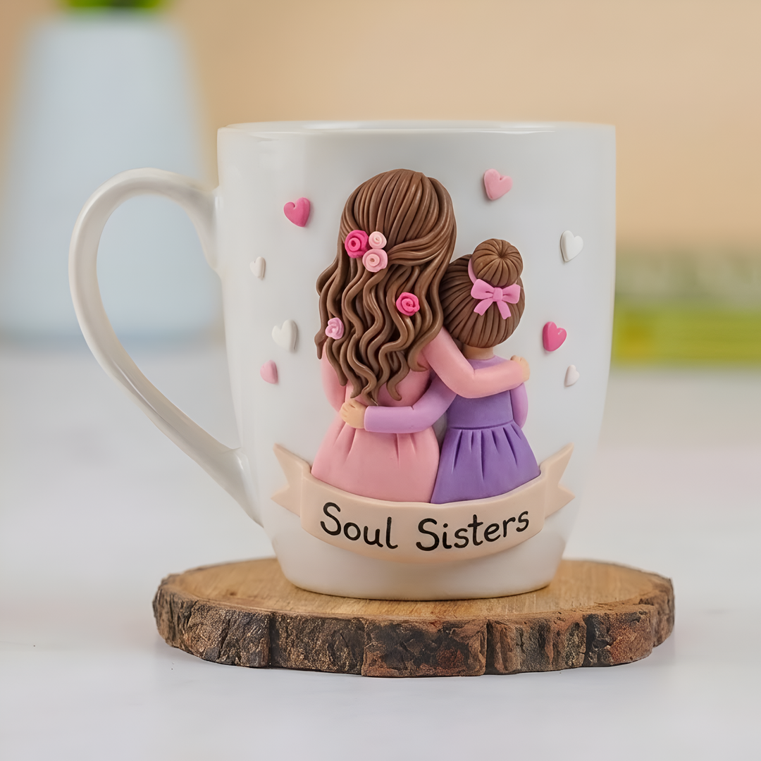 Soul Sisters | Personalised Ceramic and Clay Mug