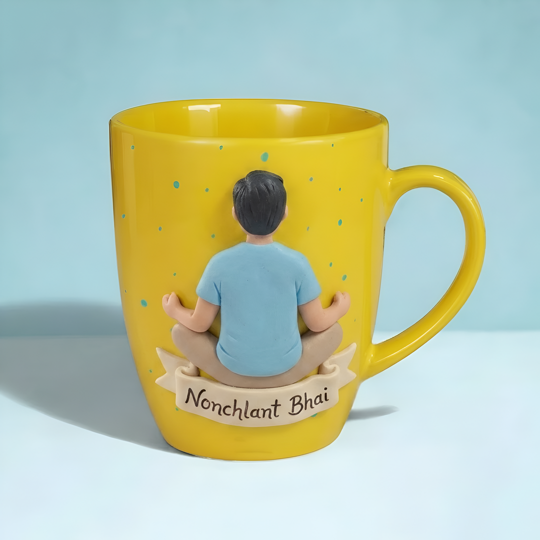 Nonchlant Bhai | Personalised Ceramic and Clay Mug