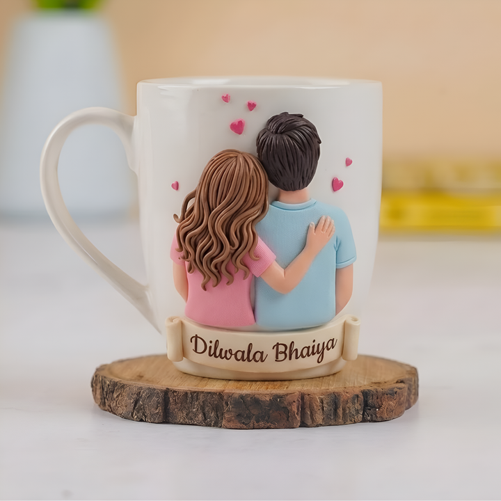 Dilwale Bhaiya | Handmade Clay Mug For Siblings