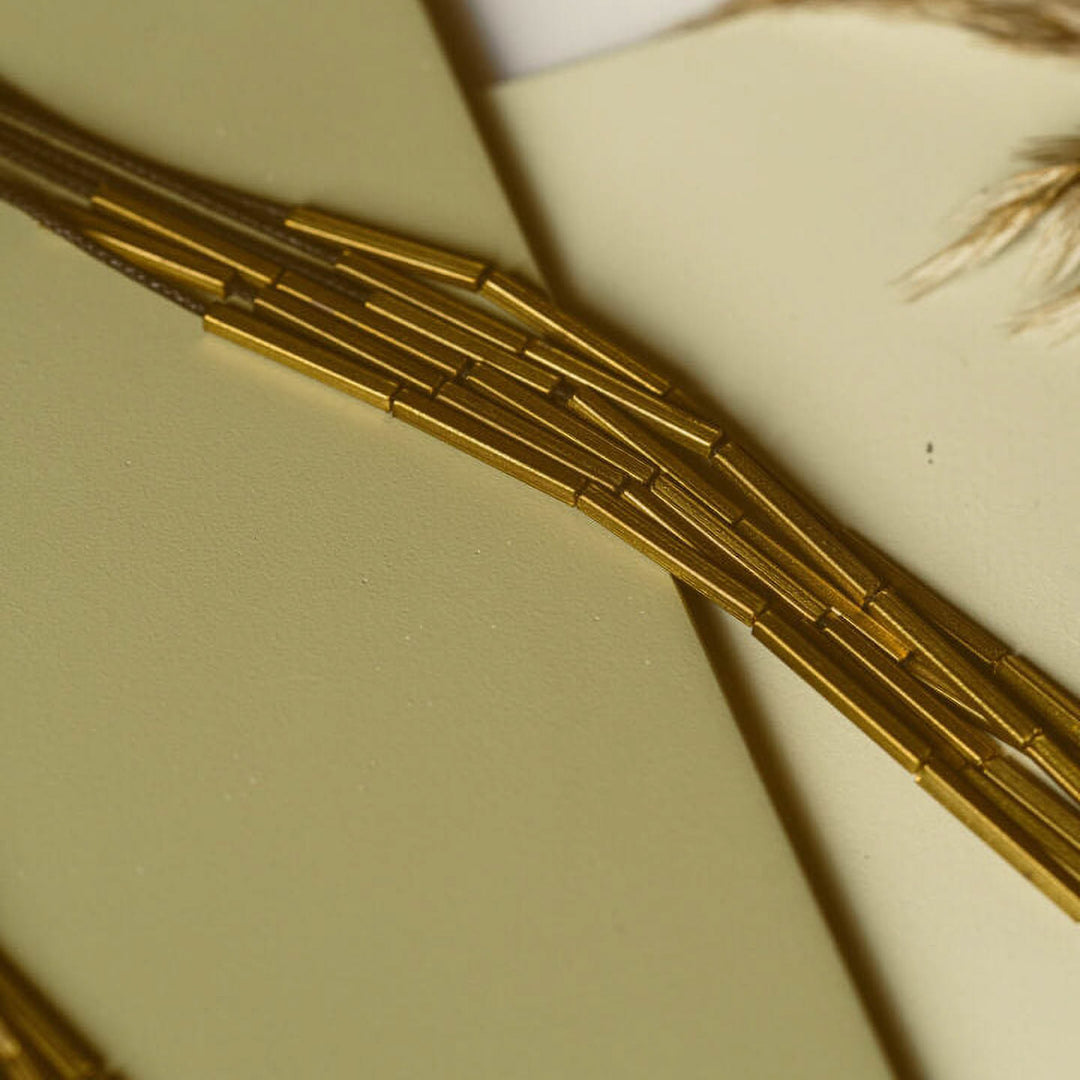 Handmade Multilayered Tube Brass Long Necklace