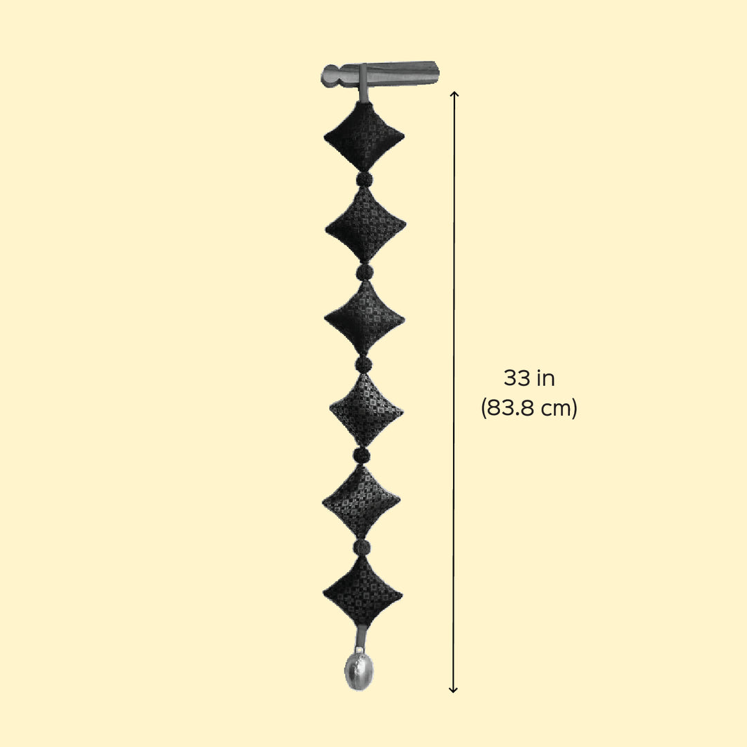 33 Inch Handmade Kite Design Khunn Fabric Cotton Hanging With Rudraksh Beads