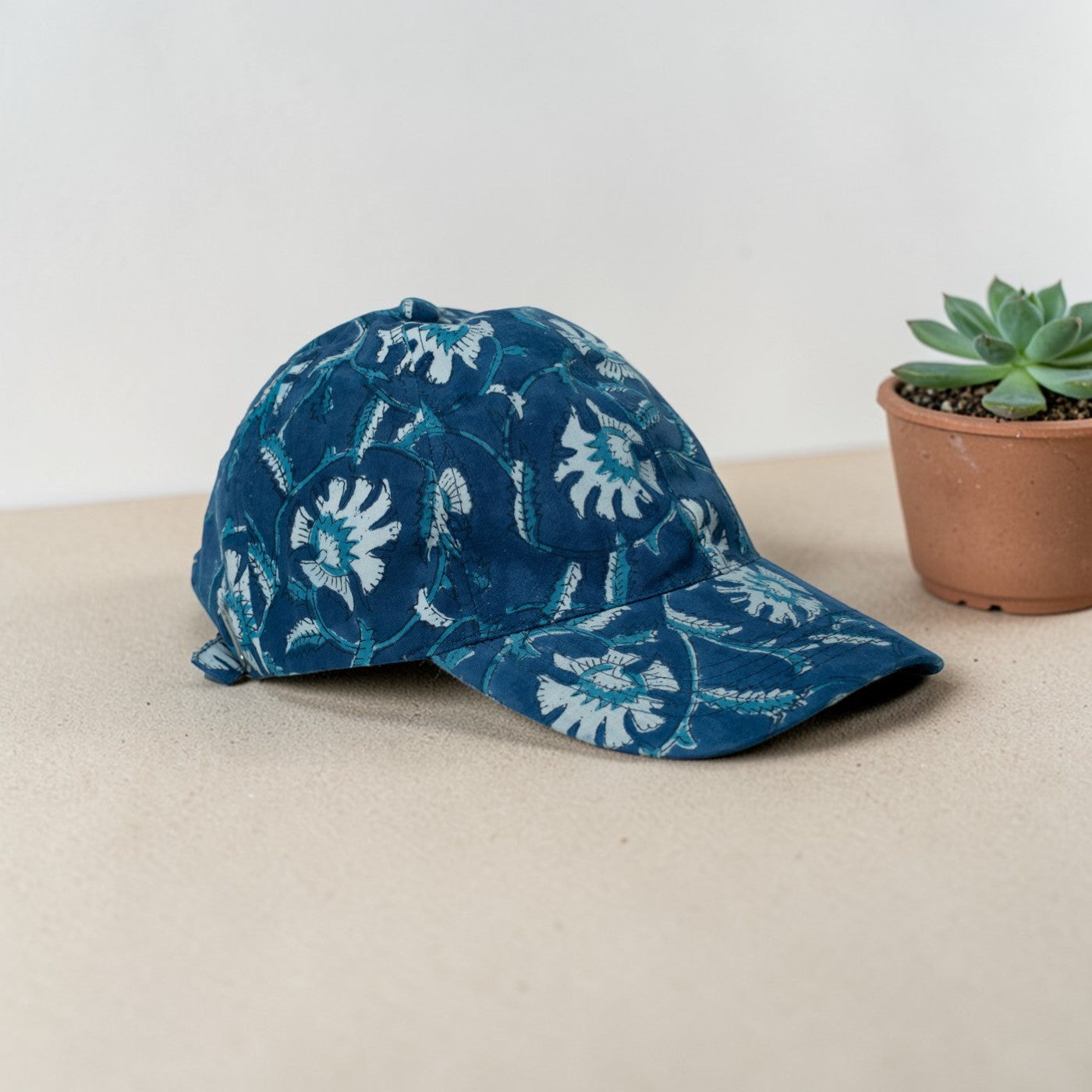 Buy Multicolour Hand Block Printed Cap Online On Zwende