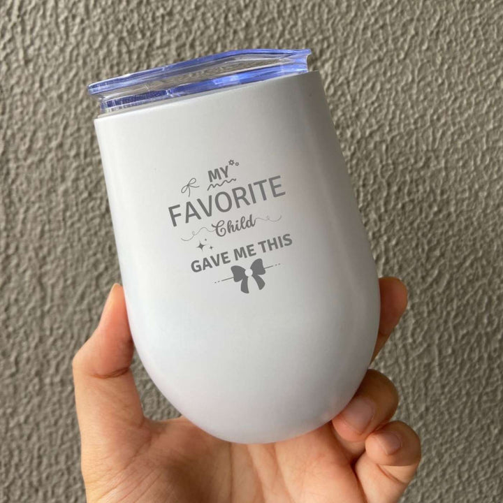 Customized Handmade Engraved Favourite Child Theme Stainless Steel Tumbler