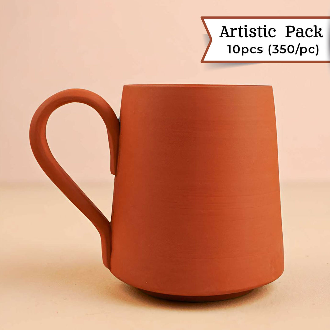 Handmade Nababi Med Design Terracotta Mug