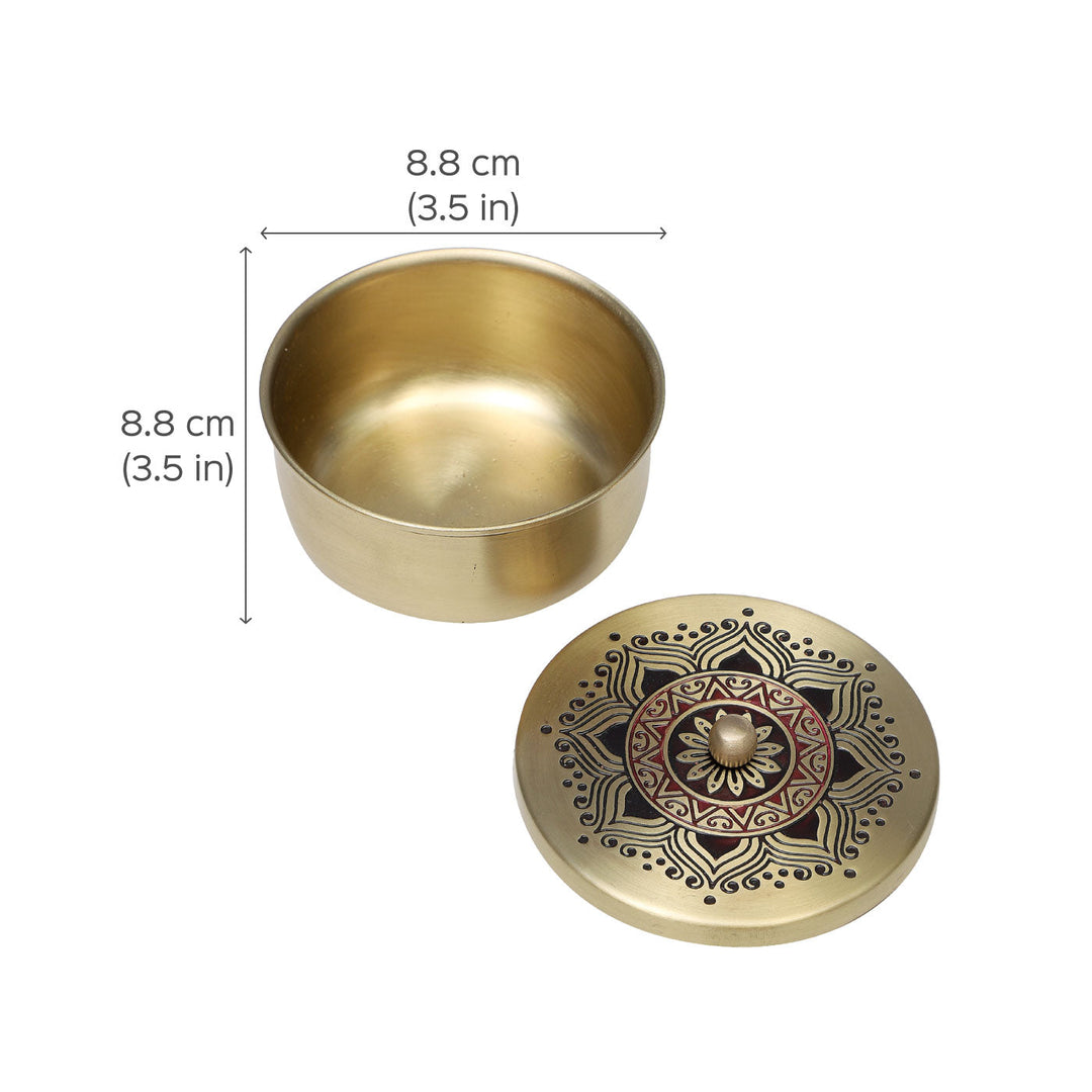 Utsav Handcrafted Brass Nuts Bowl