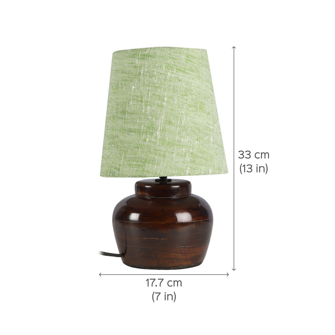 Khadi Cotton & Mango Wood Table Lamp