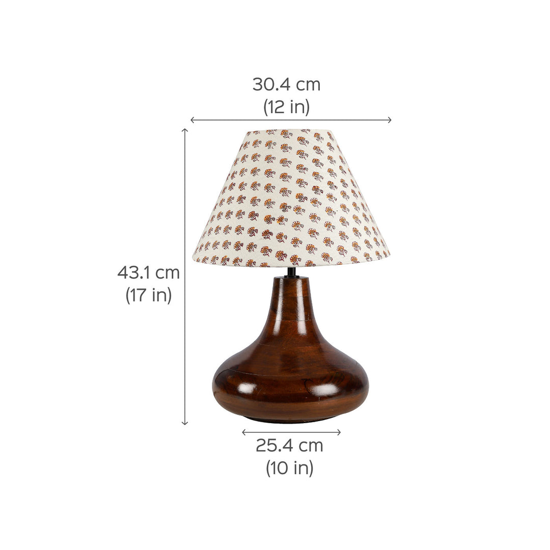 Natural Jute & Mango Wood Table Lamp