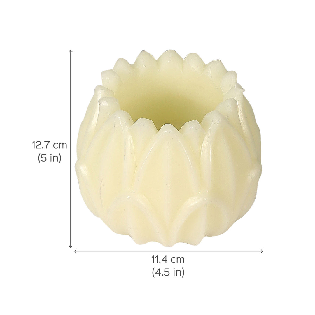 Lotus Wax Votive Tealight Holder