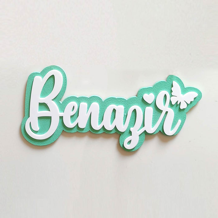 Handcrafted MDF Personalized 3D Name Fridge Magnet