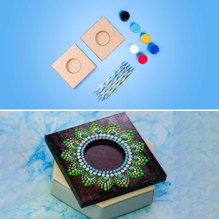 Dot Art Tealight Holder DIY Kit