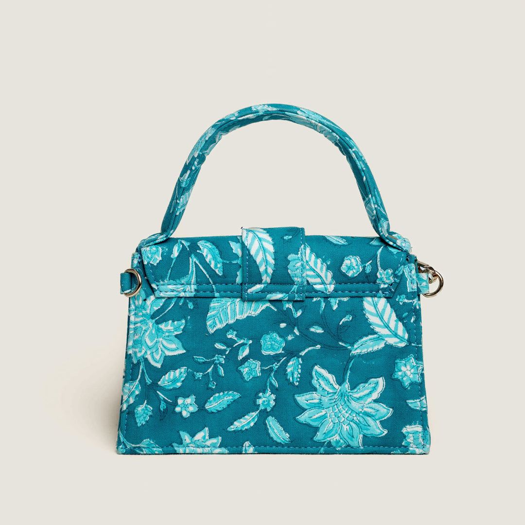 Neel Hand Block Printed Medium Chiq Bag