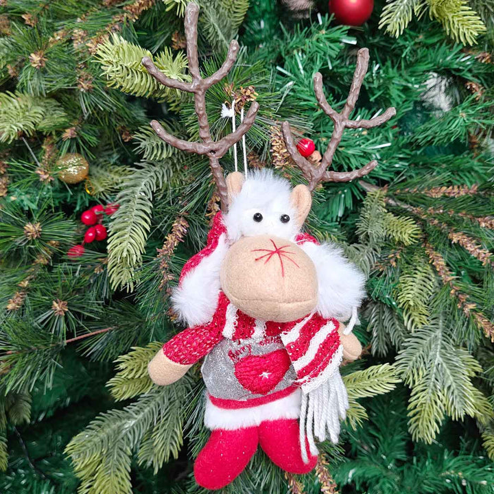 Handmade Nordic Noel - Reindeer Plush Ornament