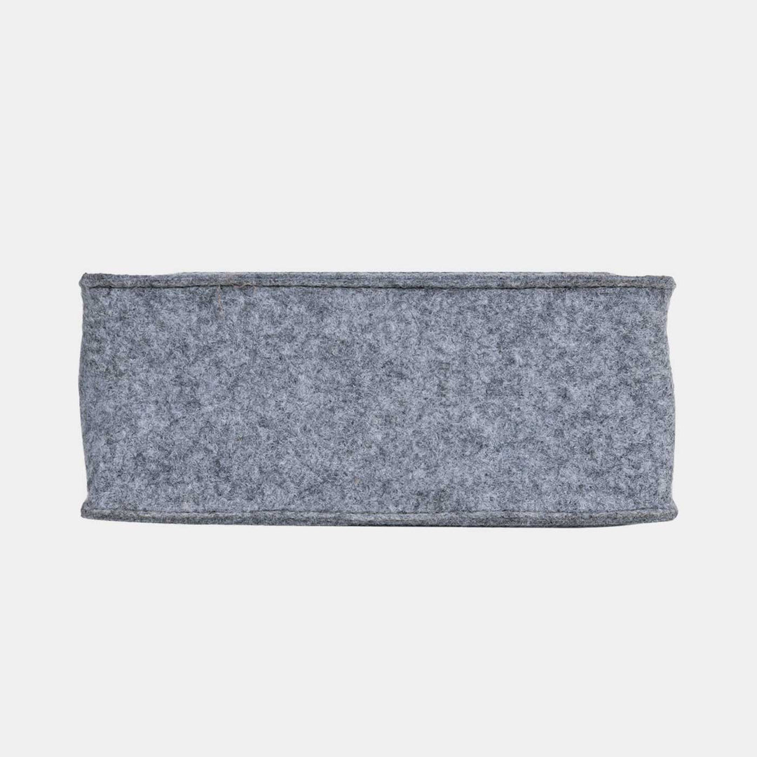 Eco-felt & Vegan Leather Bottle Carrier Bag