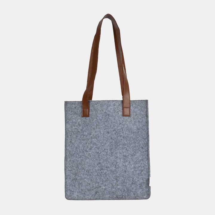 Eco-felt & Vegan Leather Bottle Carrier Bag