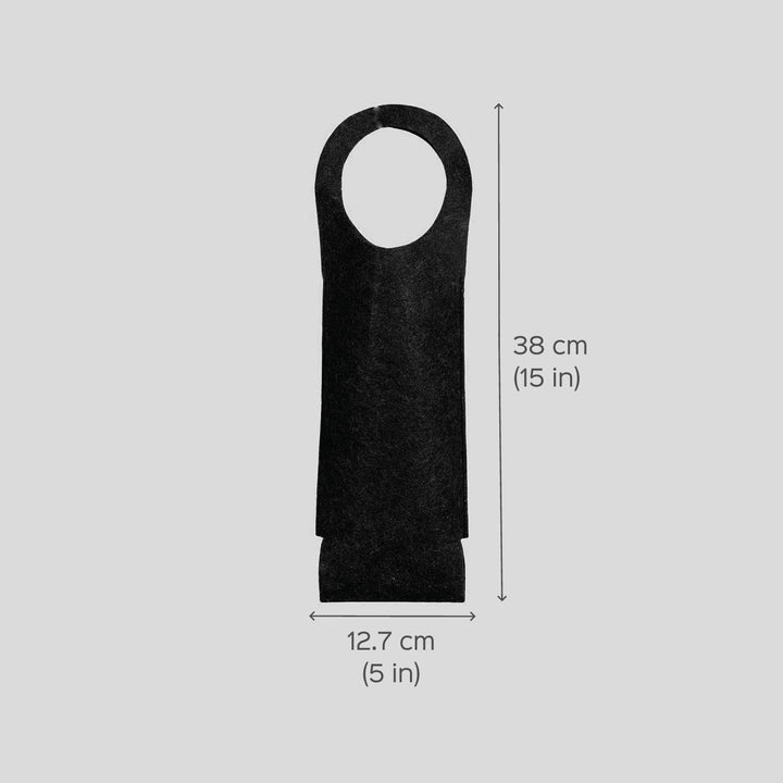 Eco-felt & Vegan Leather Bottle Carrier Bag