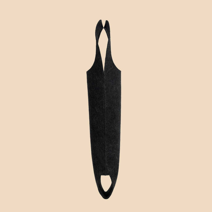 Eco-felt & Vegan Leather Bottle Carrier Bag