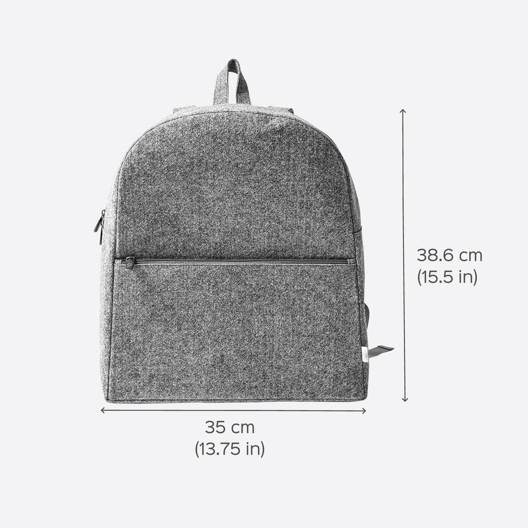 Eco-felt & Vegan Leather Bagpack