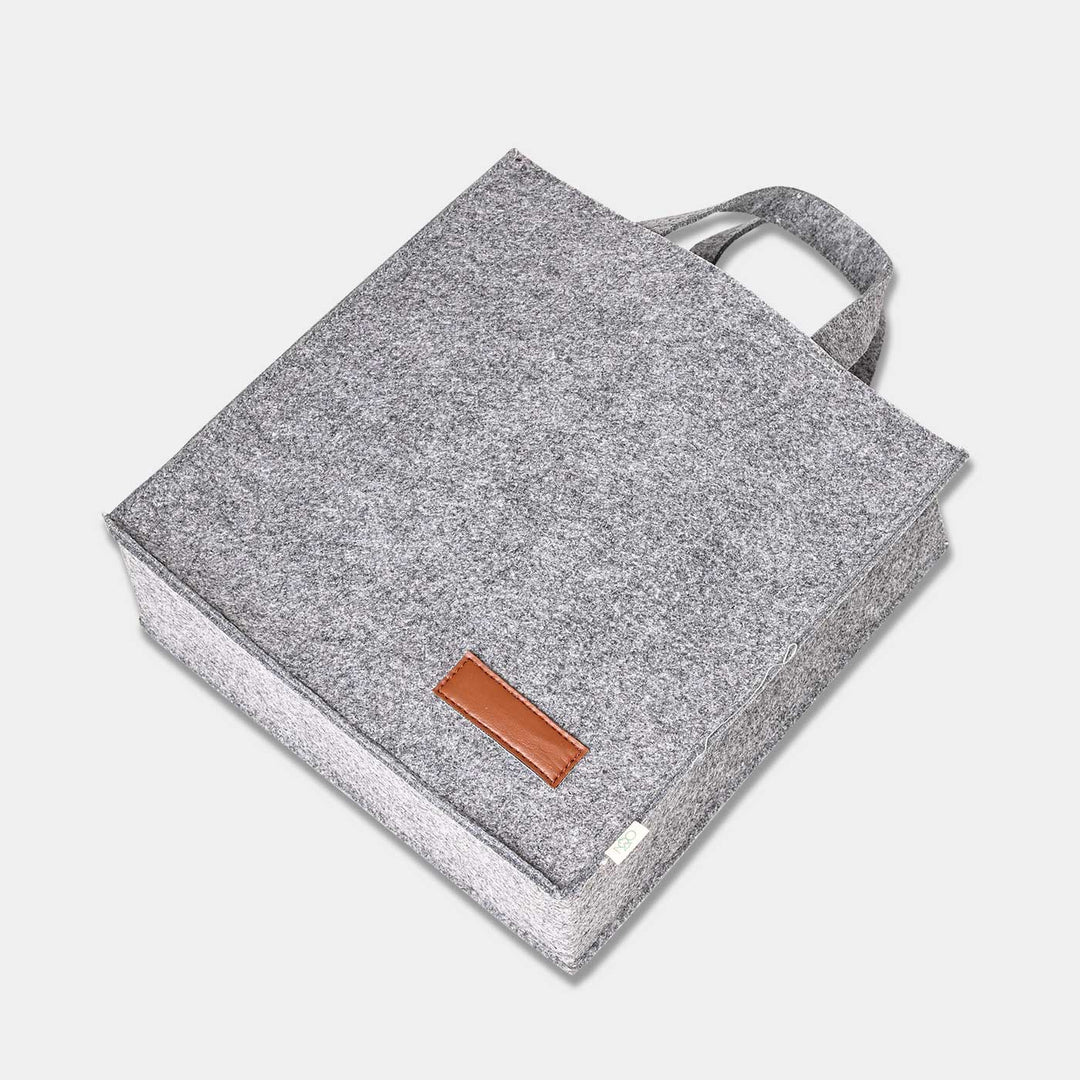 Eco-felt & Vegan Leather Carry Bag