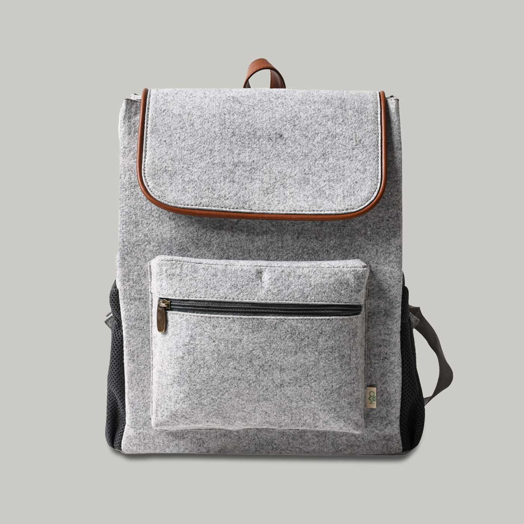 Eco-felt & Vegan Leather Bagpack