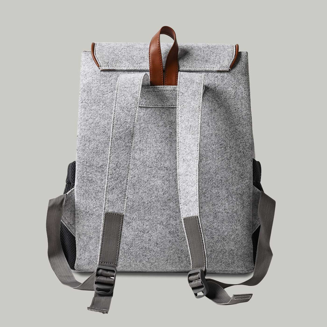 Eco-felt & Vegan Leather Bagpack