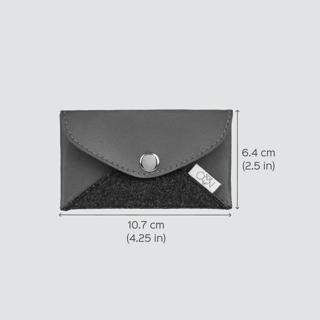 Eco-felt & Vegan Leather Card Holder