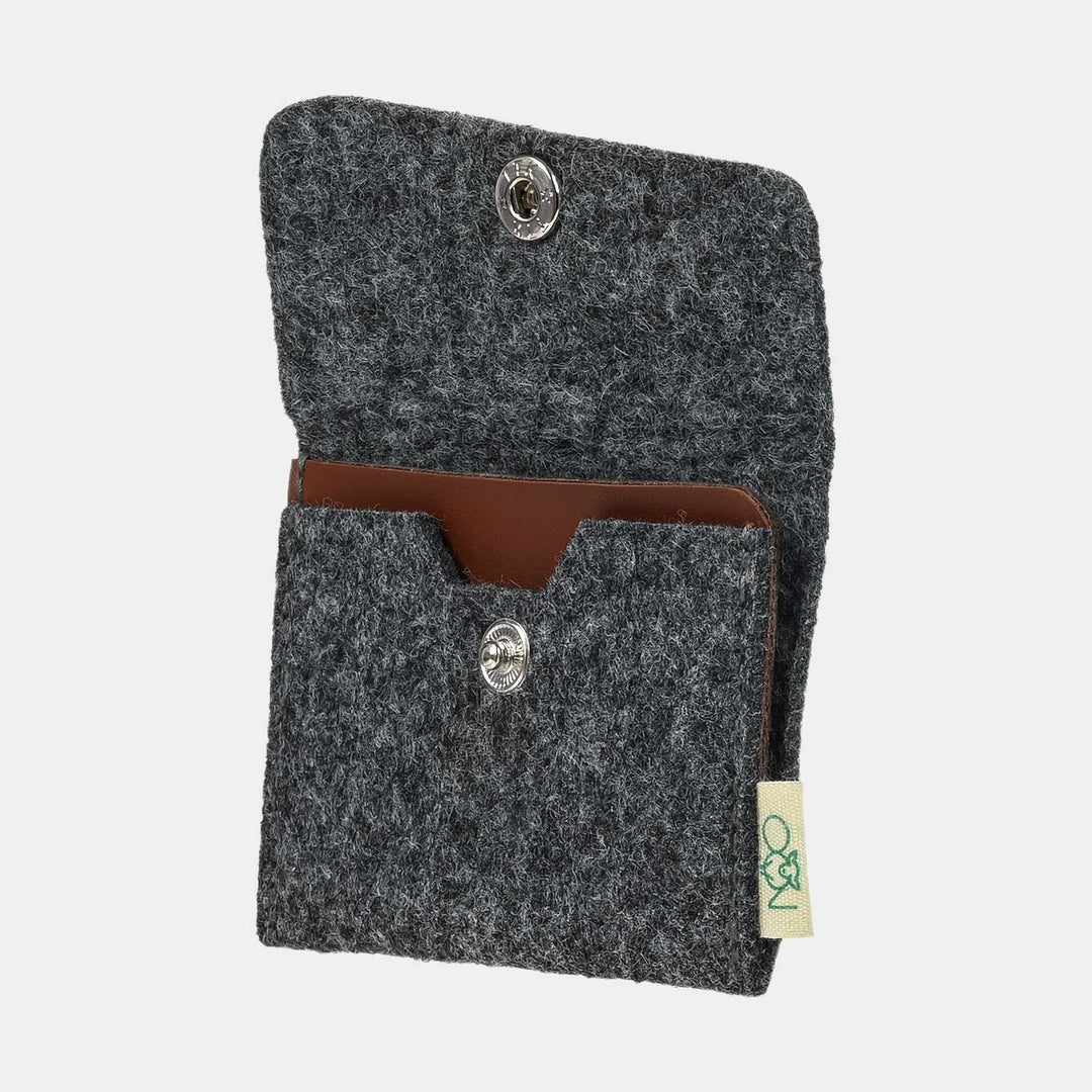 Eco-felt & Vegan Leather Card Holder