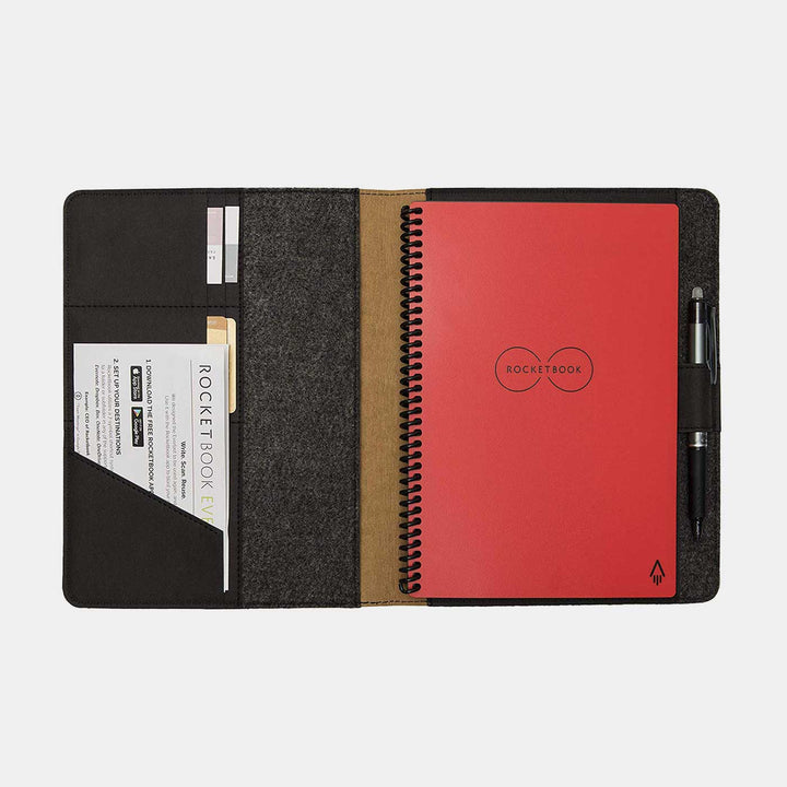 Eco-felt & Vegan Leather Diary Cover
