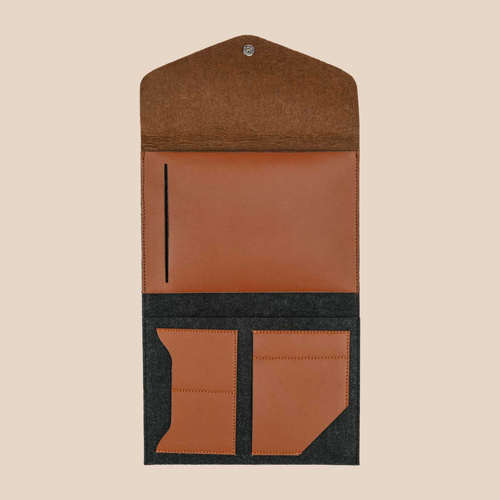Eco-felt & Vegan Leather Diary Cover