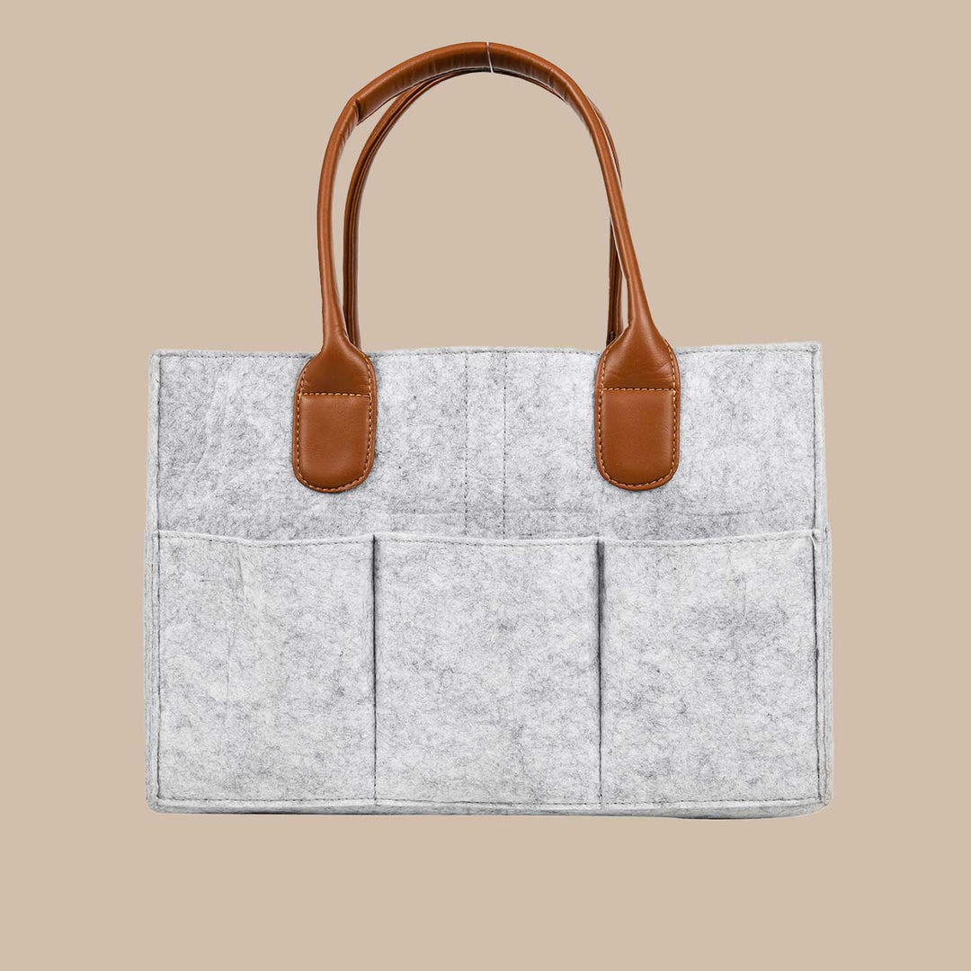 Eco-felt & Vegan Leather Nursery Organizer