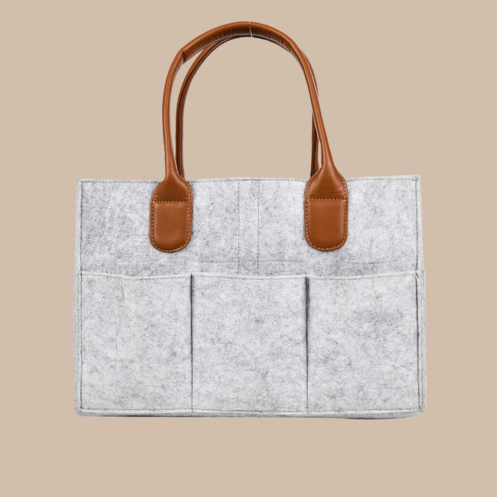 Eco-felt & Vegan Leather Nursery Organizer