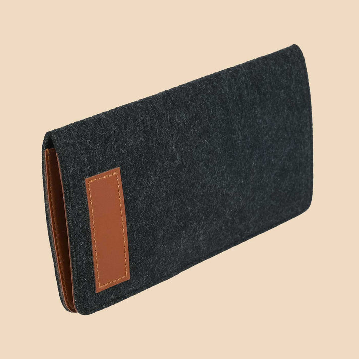 Eco-felt & Vegan Leather Travel Organizer