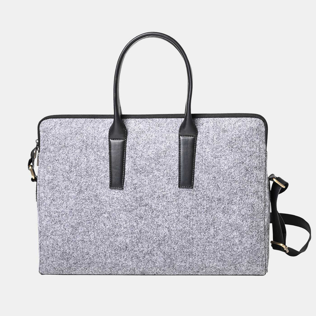 Eco-felt & Vegan Leather Laptop Bag