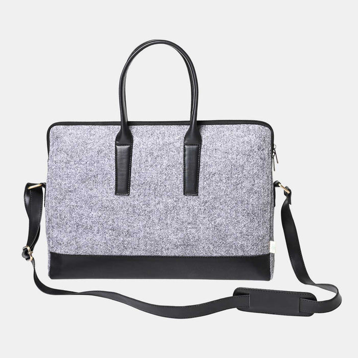 Eco-felt & Vegan Leather Laptop Bag