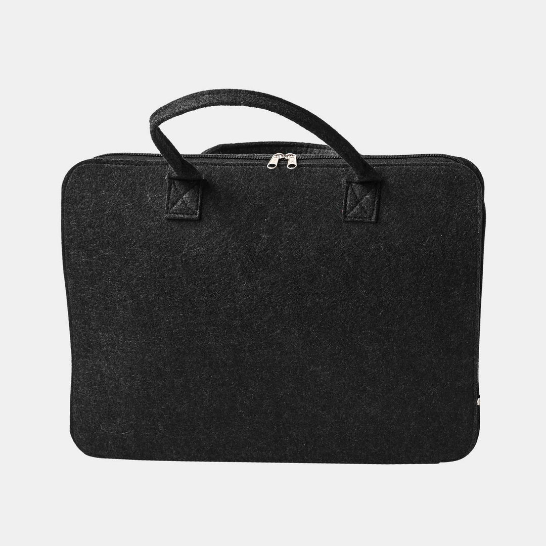 Eco-felt & Vegan Leather Laptop Bag