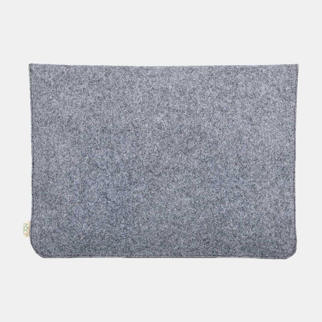 Eco-felt & Vegan Leather Laptop Sleeve