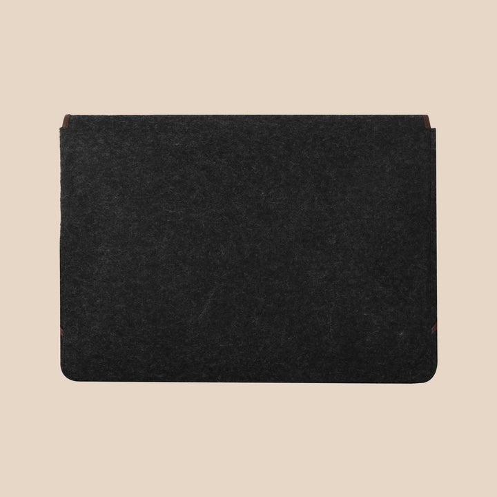 Eco-felt & Vegan Leather Laptop Sleeve