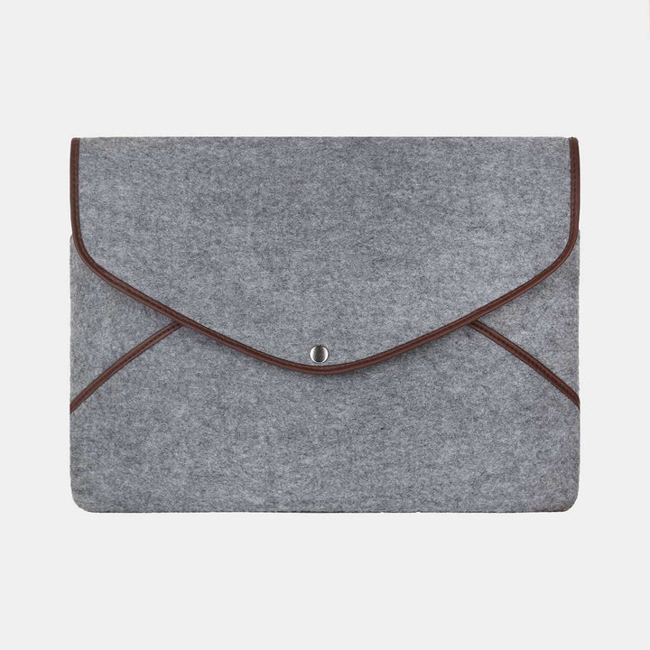 Eco-felt & Vegan Leather Laptop Sleeve