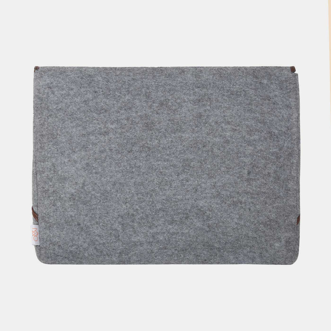 Eco-felt & Vegan Leather Laptop Sleeve