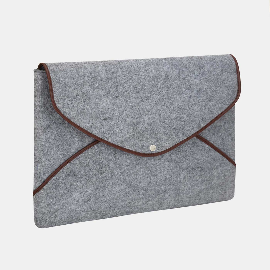 Buy Eco-felt Vegan Leather Laptop Sleeve Online On Zwende