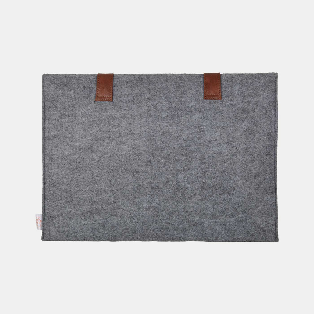 Eco-felt & Vegan Leather Laptop Sleeve