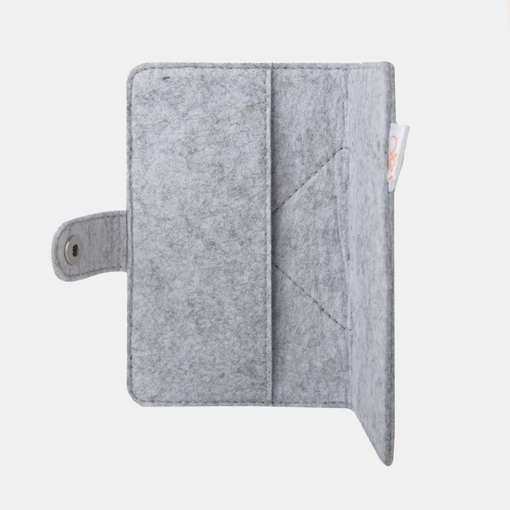 Eco-felt & Vegan Leather Passport Sleeve