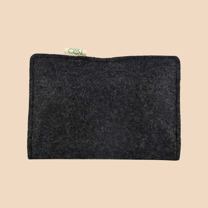 Eco-felt & Vegan Leather Passport Sleeve