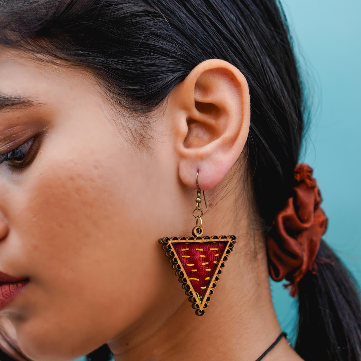 Large Laser Cut Flower Wooden Earrings - daisydesignsofcny.com