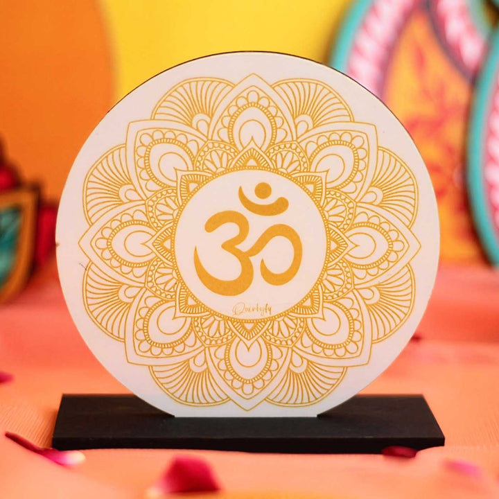 Spiritual Journaling Gift Box with Handcrafted Om Plaque
