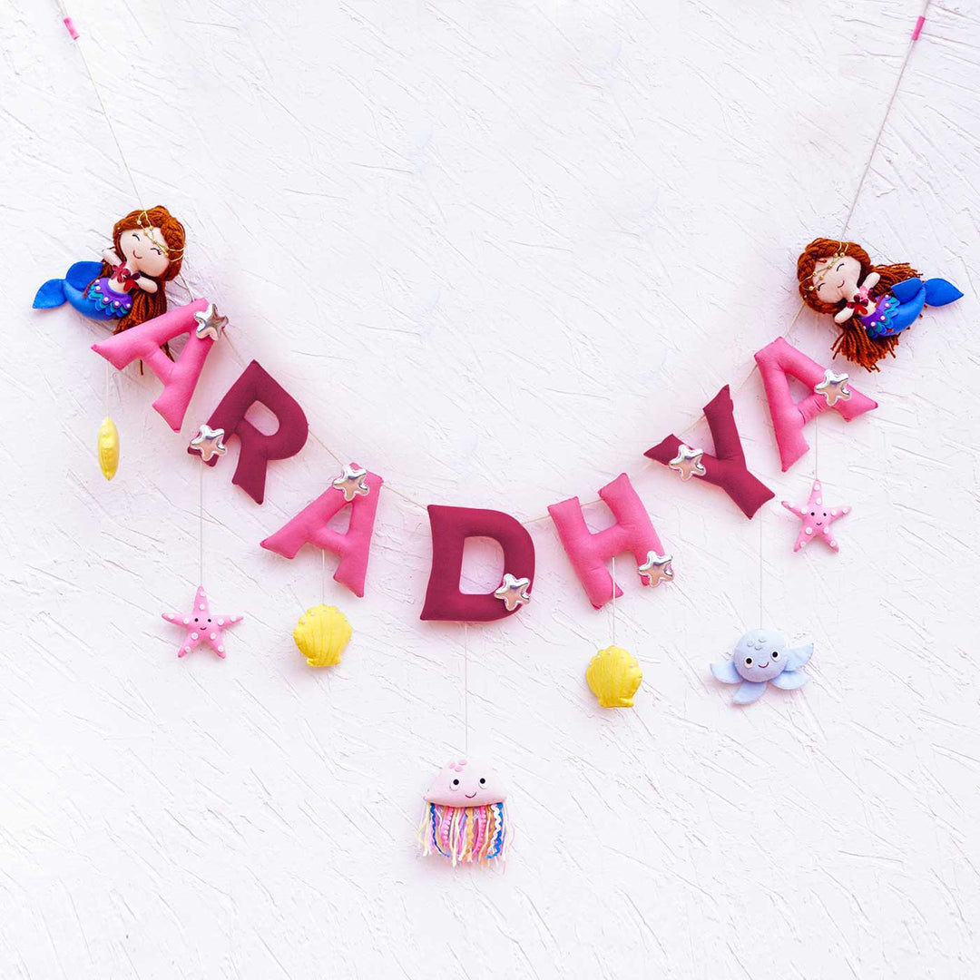 Handcrafted Personalized Themed Bunting For Kids - Mystique Mermaid