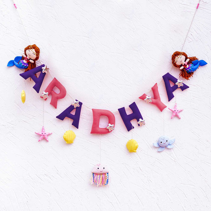 Handcrafted Personalized Themed Bunting For Kids - Mystique Mermaid
