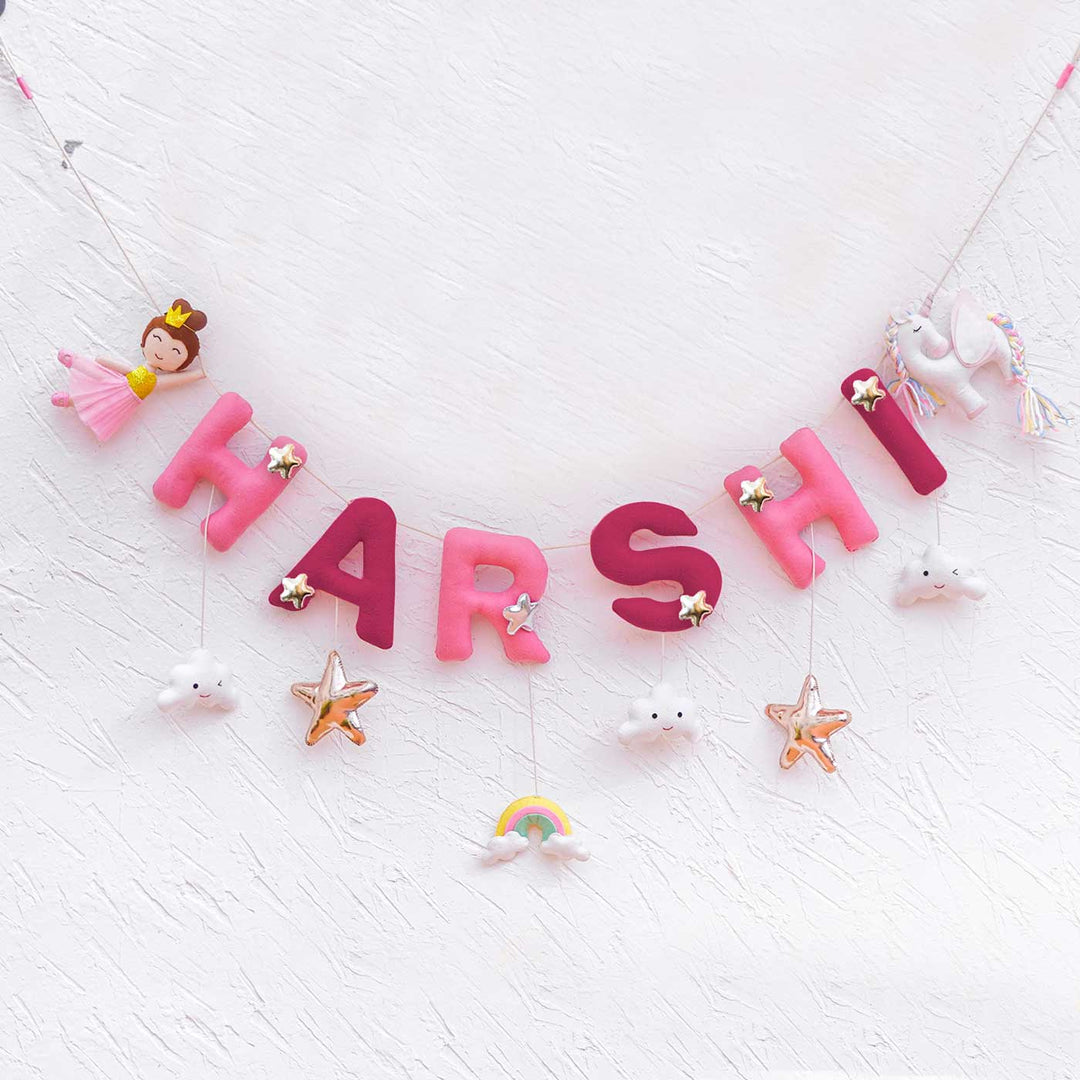 Handcrafted Personalized Themed Bunting For Kids - Unicorn