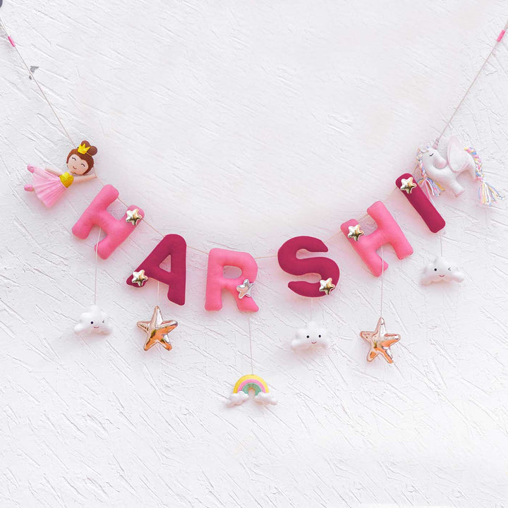 Handcrafted Personalized Themed Bunting For Kids - Unicorn